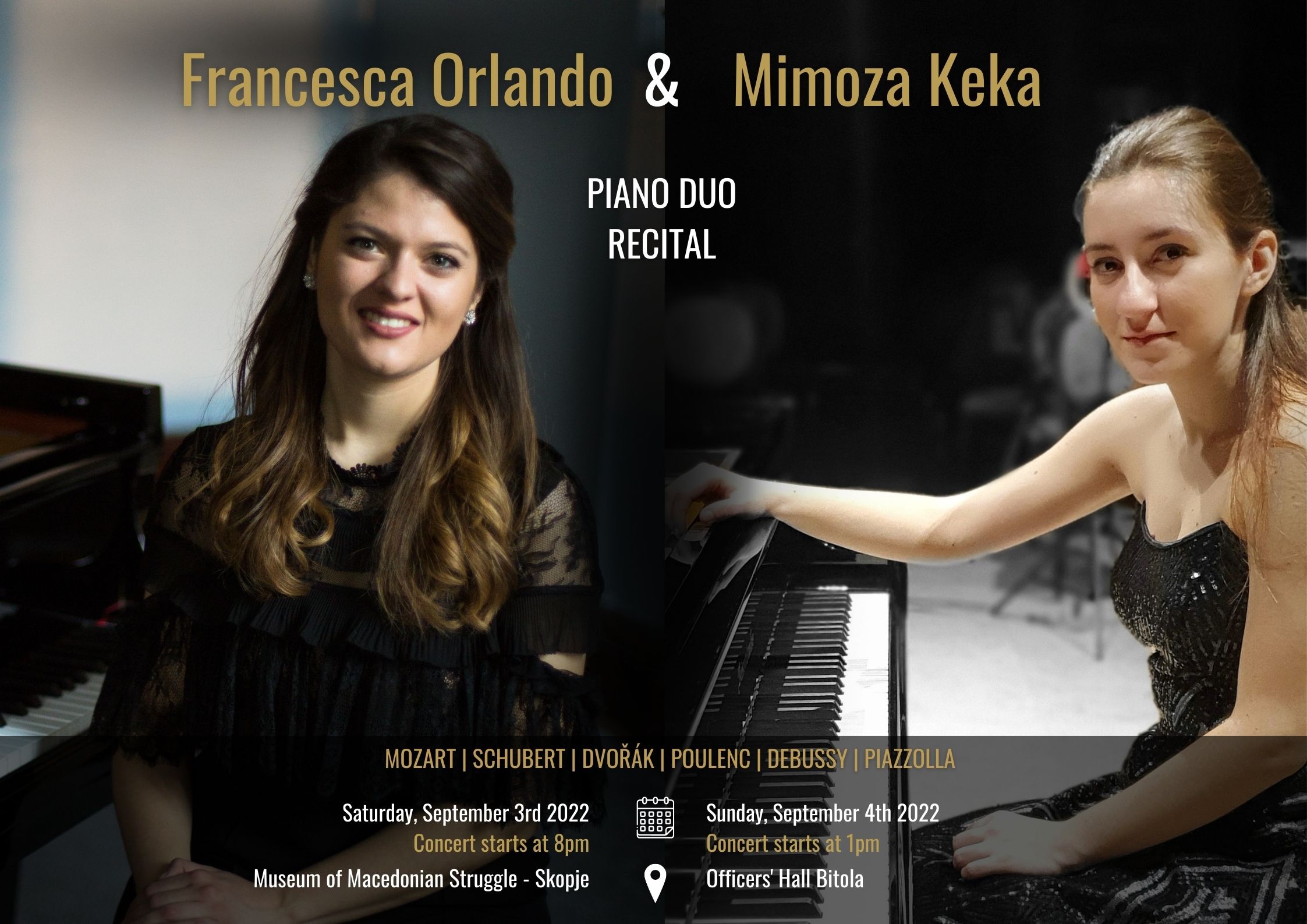 Concert Series by Pianists Mimoza Keka & Francesca Orlando