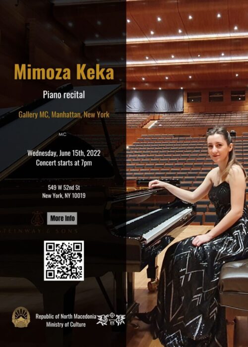 Mimoza Keka Piano Recital New York