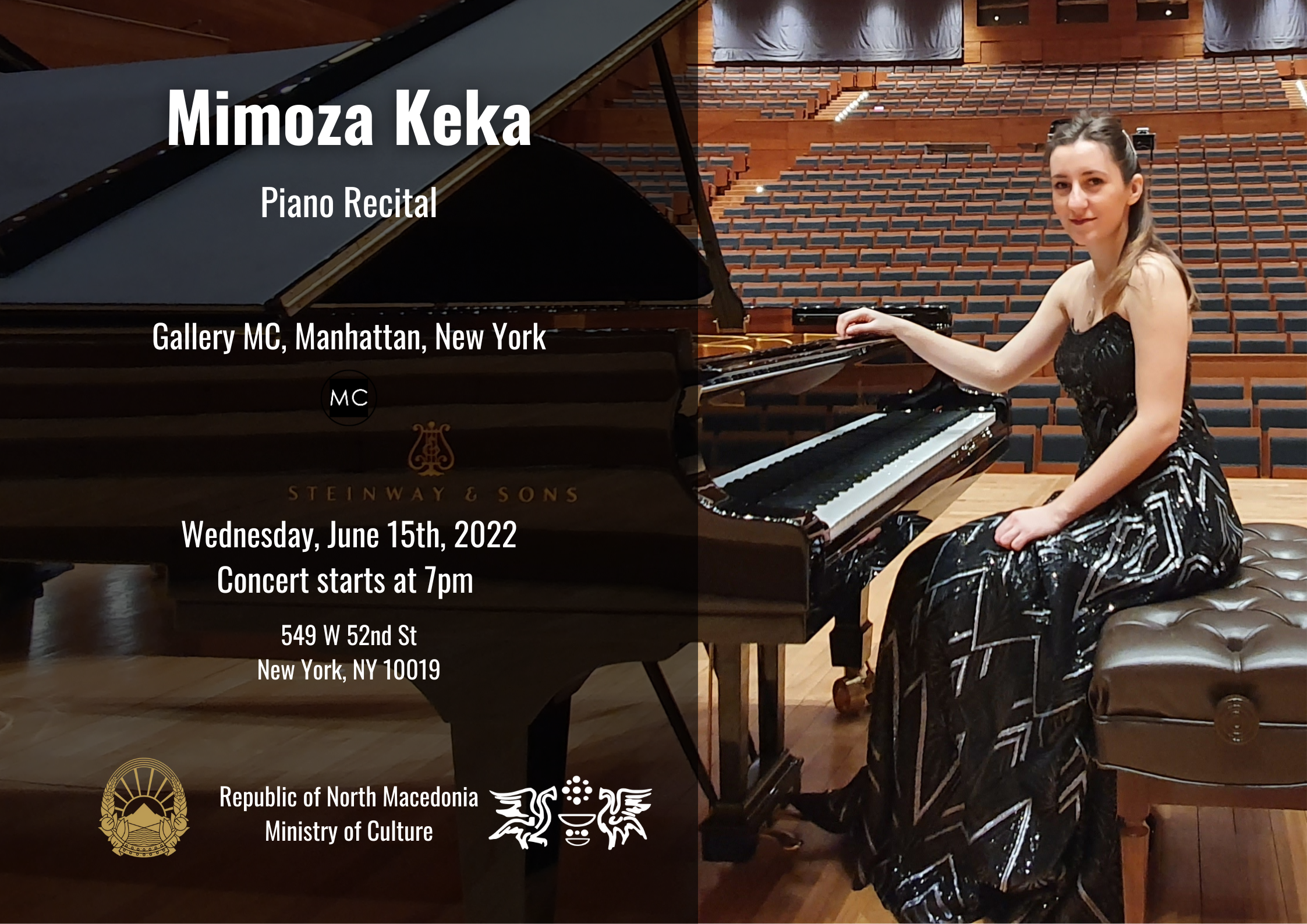 Piano Recital NYC Mimoza Keka