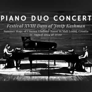 Poster Piano Duo Concert in Croatia