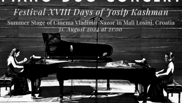 Poster Piano Duo Concert in Croatia