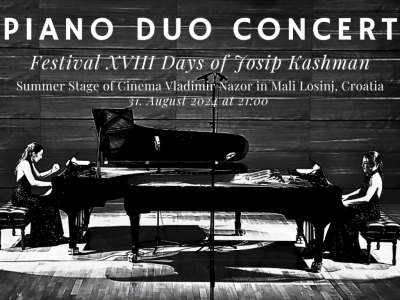 Poster Piano Duo Concert in Croatia