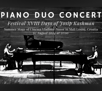 Poster Piano Duo Concert in Croatia