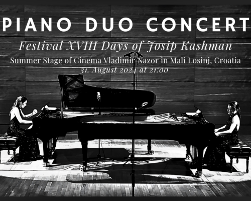 Poster Piano Duo Concert in Croatia