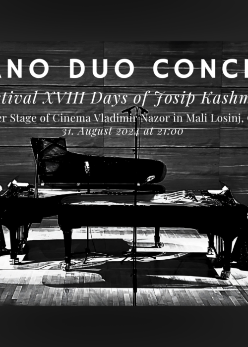 Poster Piano Duo Concert in Croatia