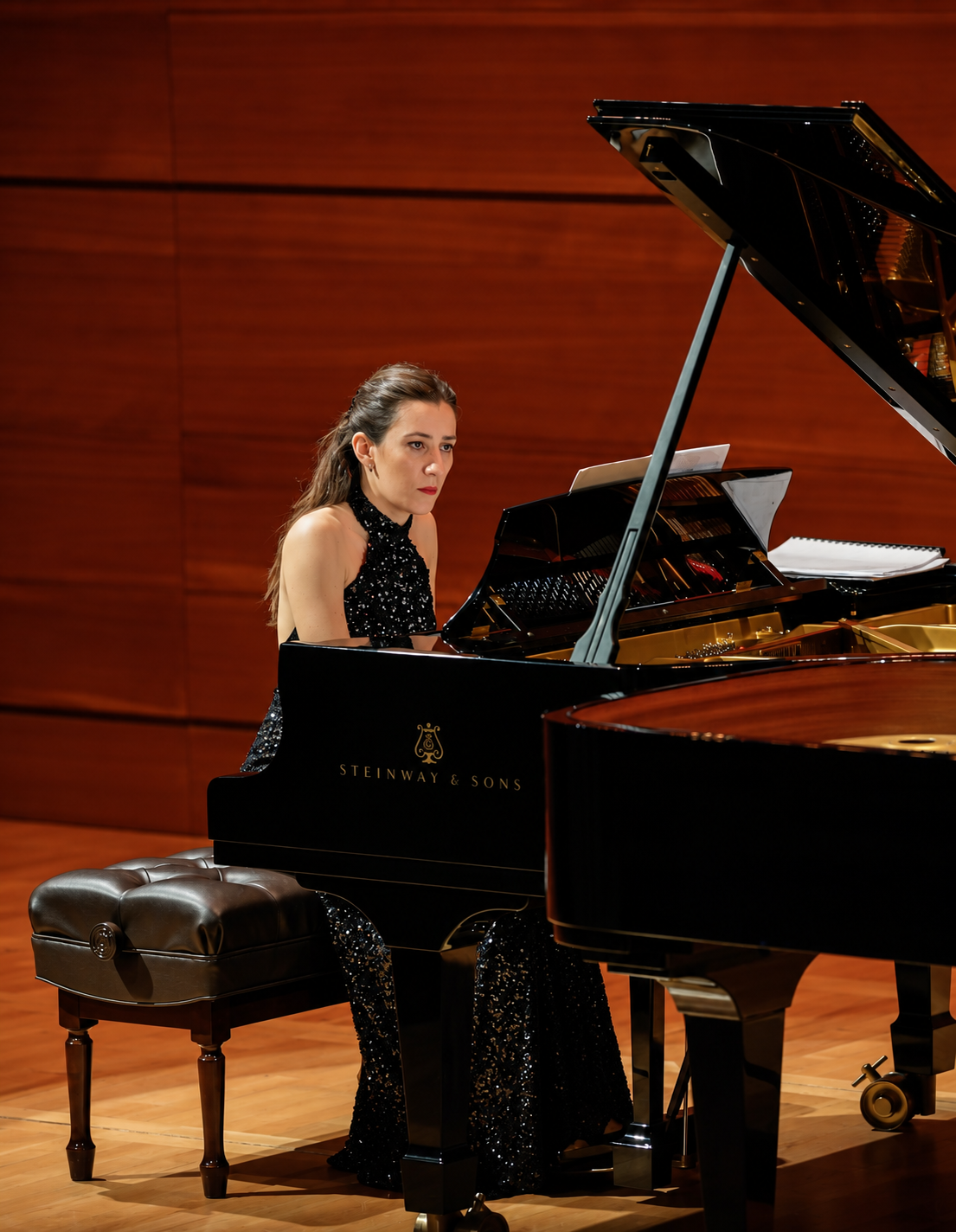 Mimoza Keka performing at the Skopje Philharmonic